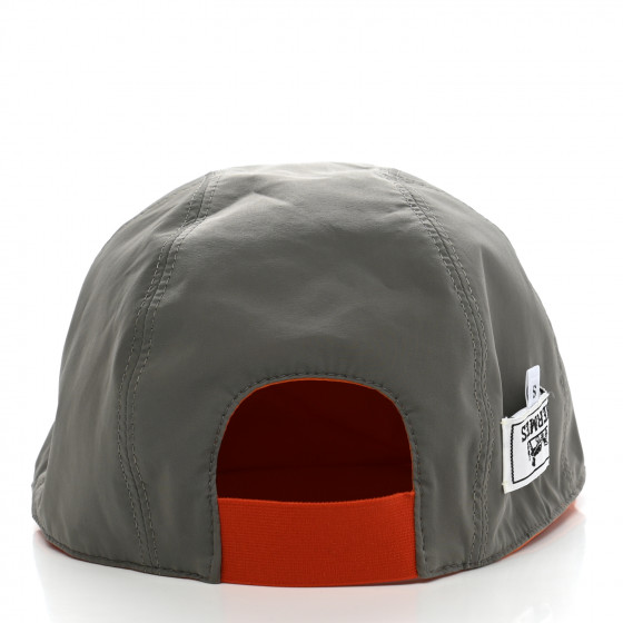 HERMES Nylon Reversible Roger Cap Orange 1034501 | FASHIONPHILE