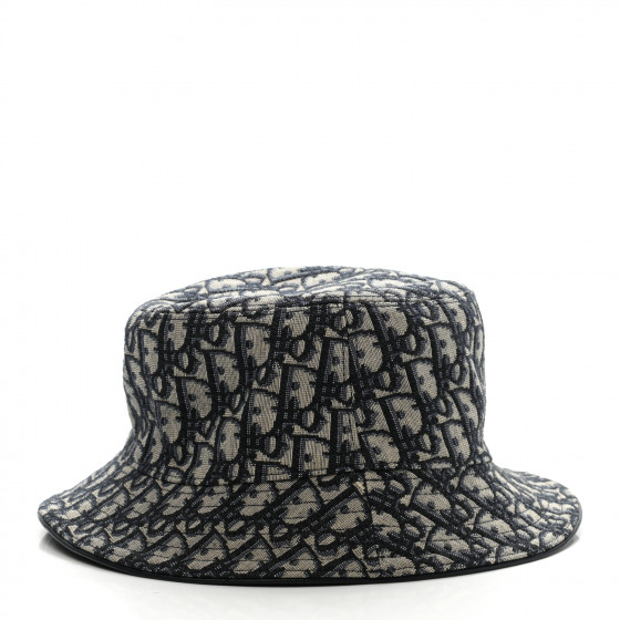 diorバケットハット CHRISTIAN DIOR Oblique Jacquard Bucket Hat L Blue 889654