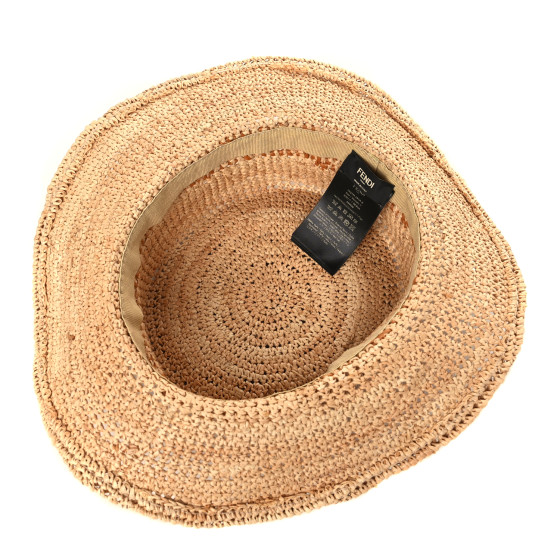FENDI Raffia FF Mens Bucket Hat 1221242 | FASHIONPHILE
