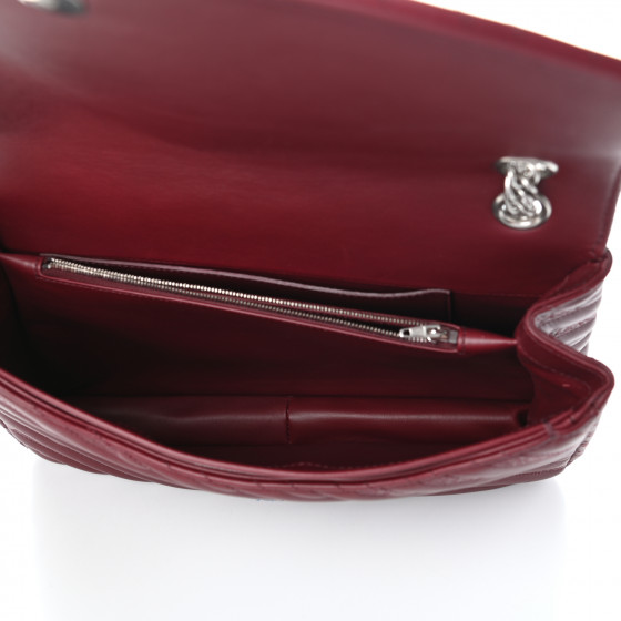 【関税&送料込】Balenciaga Cocco-Print Burgundy Calfskin Med BALENCIAGA Calfskin Logo Matelasse Large BB Flap Chain