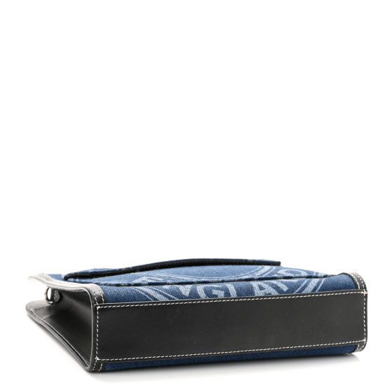 財布・小物その他 BURBERRY Embroidered Denim Shopping Bag BURBERRY Denim Smooth Calfskin Mini Pocket Bag Blue 1191806