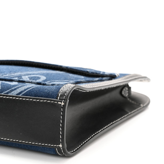 財布・小物その他 BURBERRY Embroidered Denim Shopping Bag BURBERRY Denim Smooth Calfskin Mini Pocket Bag Blue 1191806