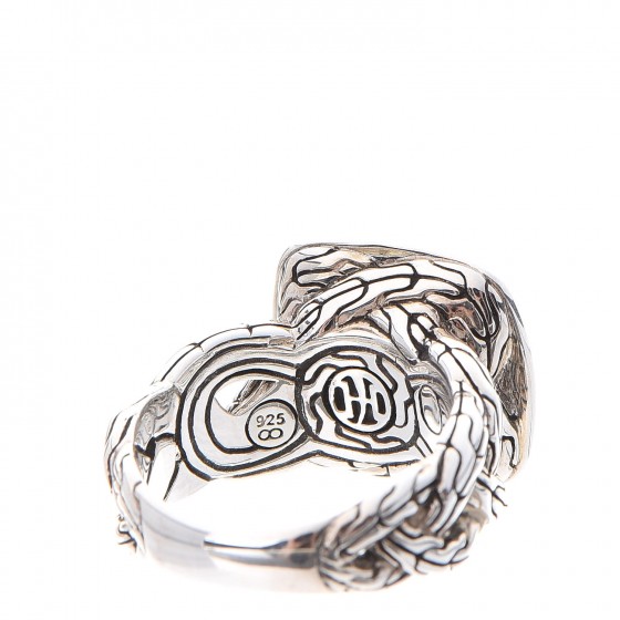 JOHN HARDY Sterling Silver Pink Sapphire Classic Chain Ring
