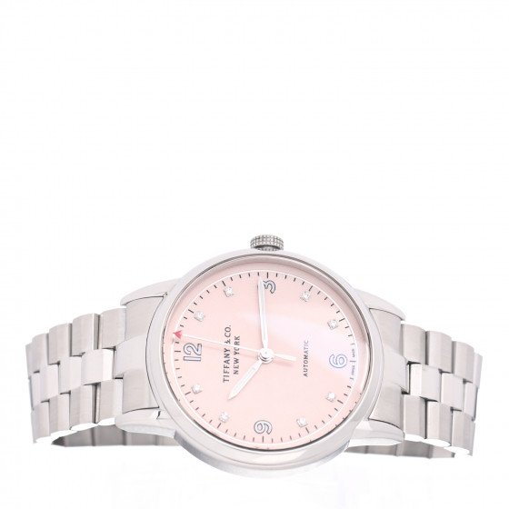 TiffanyB3 TIFFANY Stainless Steel Diamond 34mm CT60 3-Hand Automatic