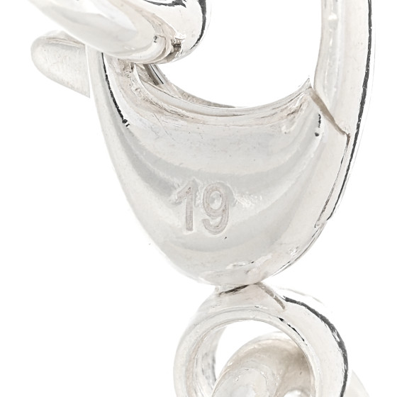 GUCCI Sterling Silver G Heart Charm Link Bracelet 1429407