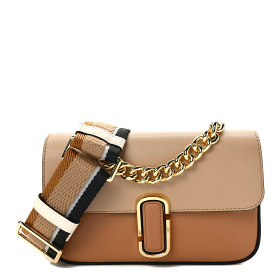 MARC JACOBS Calfskin The J Marc Shoulder Bag Cathay Spice
