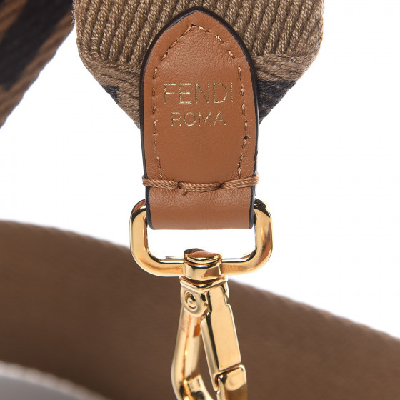 FENDI ストラップユー　ブラウン FENDI Canvas FF Strap You Brown 482929 | FASHIONPHILE