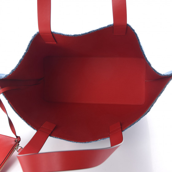 【Valentino】Escape ハンドバッグ VALENTINO GARAVANI Denim Large Escape Tote Blue Red 481879