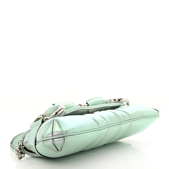 GUCCI Iridescent Nappa Vertical Matelasse Medium Maxi
