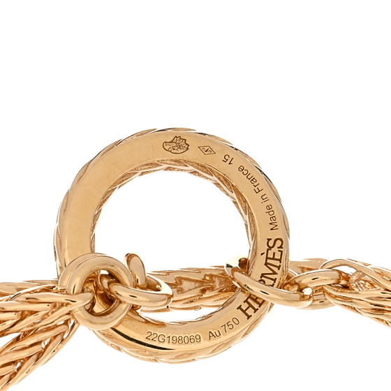 HERMES 稀少 リング イエローゴールド Chaine d'ancre Danae PM HERMES 18K Yellow Gold PM Chaine D'ancre Danae bracelet