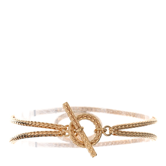 HERMES 18K Yellow Gold PM Chaine D'ancre Danae bracelet