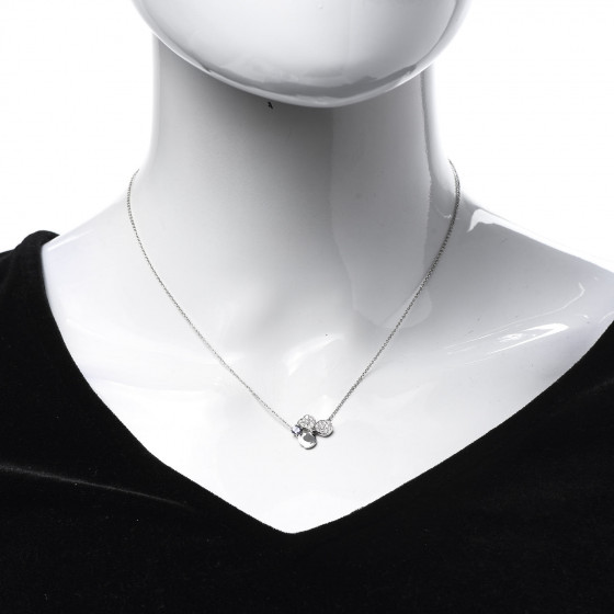 TIFFANY Platinum Diamond Tanzanite Paper Flowers Pendant