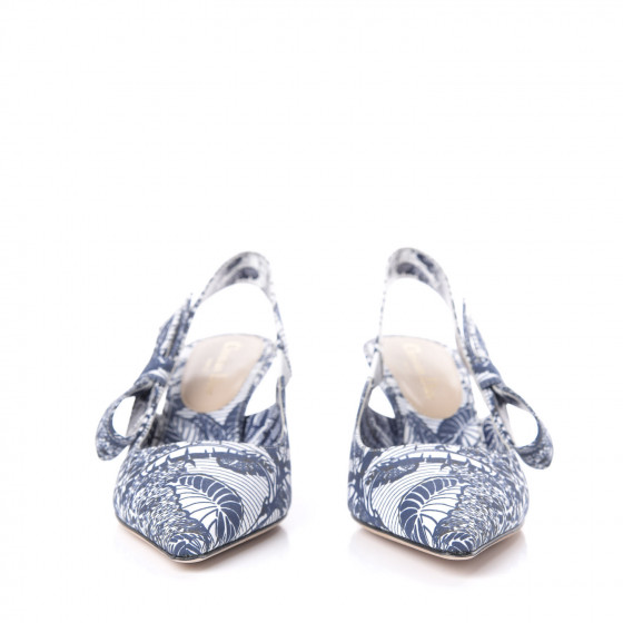 CHRISTIAN DIOR Toile De Jouy Tropicalia Sweet D Slingback