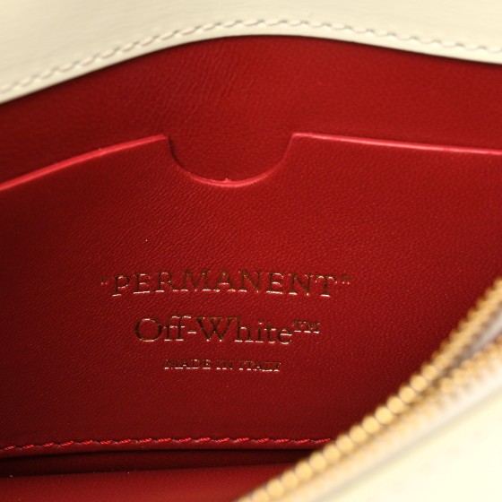 OFF-WHITE OFF WHITE Calfskin Jitney 0.5 Cash Inside