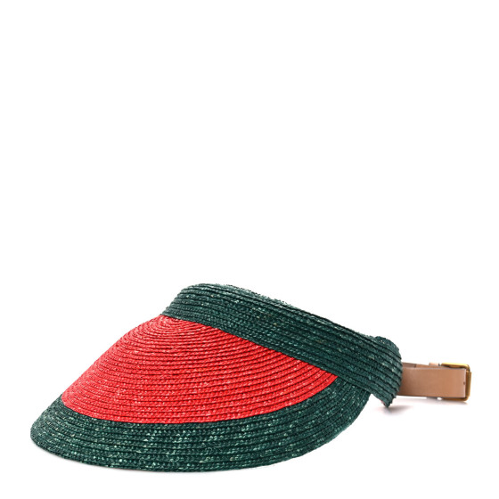 Gucci バイザー Gucci Snakeskin Raffia GG Visor Release Price | Drops