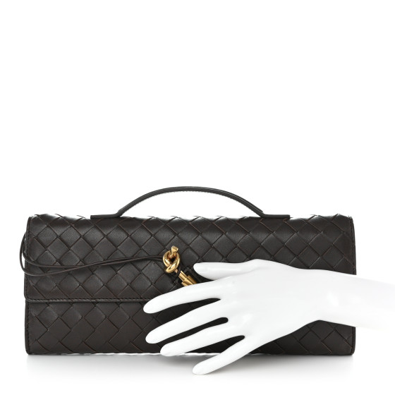 BOTTEGA VENETA Nappa Intrecciato Long Andiamo Top Handle