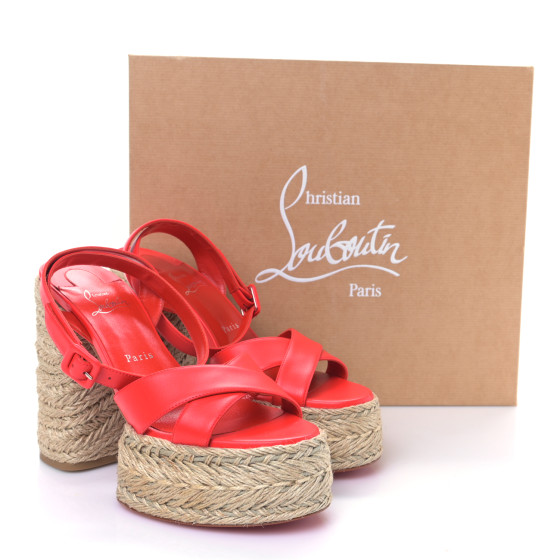 CHRISTIAN LOUBOUTIN Goatskin Super Mariza 130 Espadrille