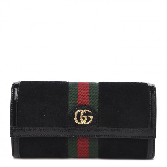 長財布 EBONY OPHIDIA GG WALLET Gucci Ophidia GG Chain Wallet Beige/Ebony in Supreme Canvas