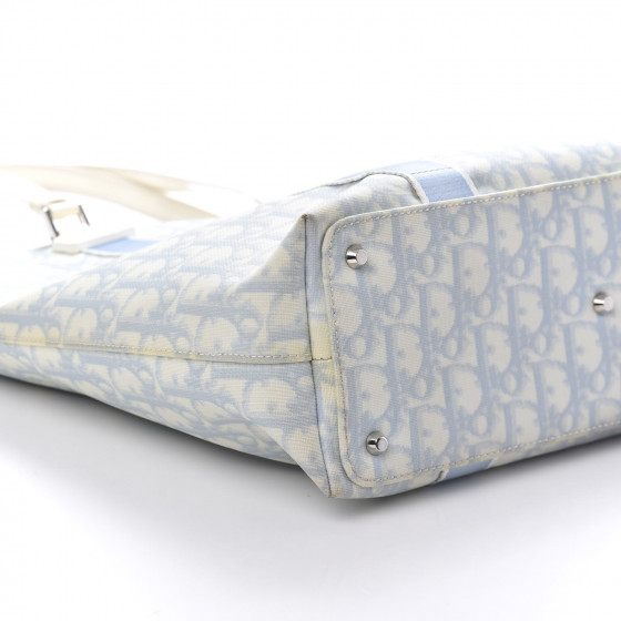 CHRISTIAN DIOR Monogram Trotter No 2 Shopping Tote Blue