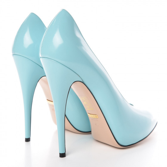 GUCCI Regent Calfskin Crystal Removable Bow Elaisa Platform