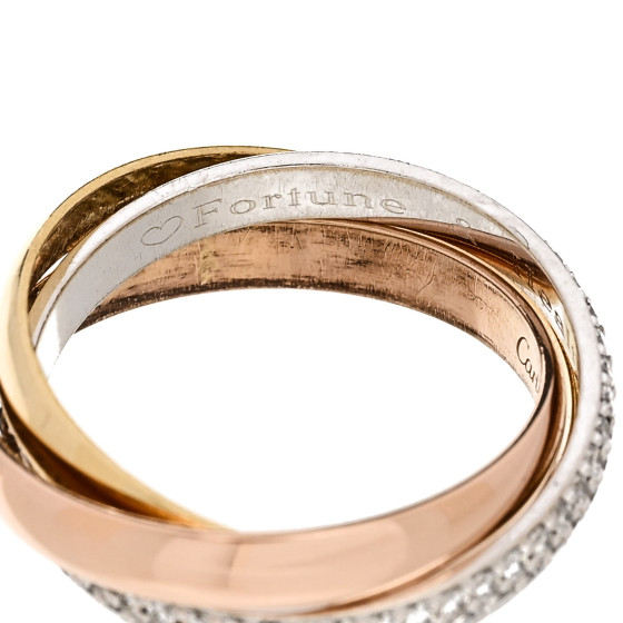 Cartier トリニティ ダイヤモンド5石　TRINITY 5DIAMONDS CRB4236400 - Trinity ring, classic model, 5 diamonds - White