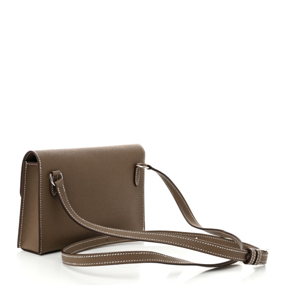HERMES Epsom Hermesnap Wallet Etoupe 1663947 | FASHIONPHILE