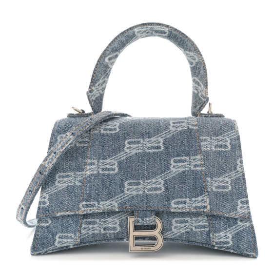 ●送料込●BALENCIAGA●Hourglass denim tote bag Balenciaga Hourglass Small Handbag In Denim | Saks Fifth Avenue