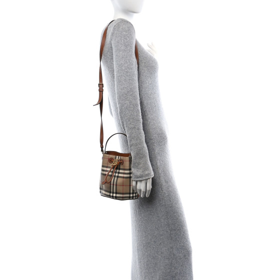 【BURBERRY】Mini drawstring bucket bag/関税+全国送料込み Burberry Check Drawstring Bucket Bag | Neiman Marcus