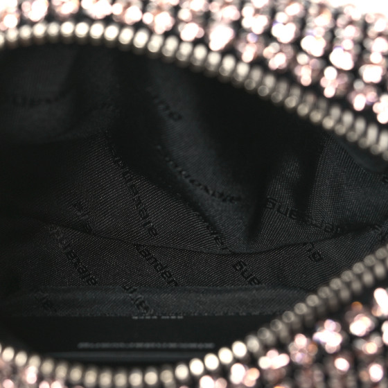 ALEXANDER WANG Mesh Crystal Rhinestone Mini Heiress Pouch