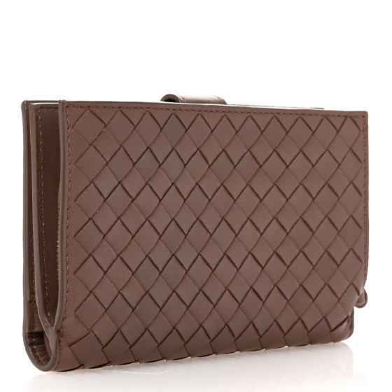 BOTTEGA VENETA Nappa Intrecciato Continental Wallet Mink