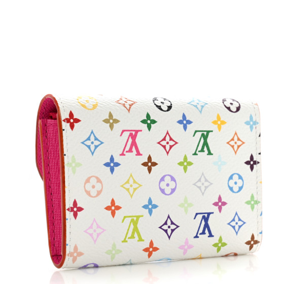 Louis Vuitton ピンク ポーチ LOUIS VUITTON LV X TM Monogram Multicolor Rosalie Coin Purse
