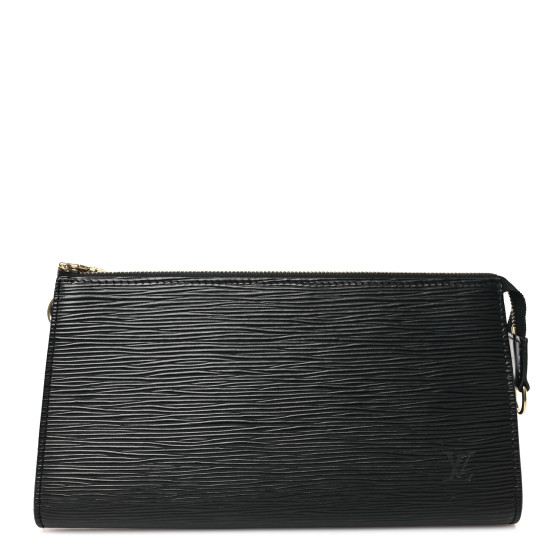 【希少】 LOUIS VUITTON Epi Leather Pochette Accessoires 24 LOUIS VUITTON Epi Pochette Accessories 24 Black 1665274