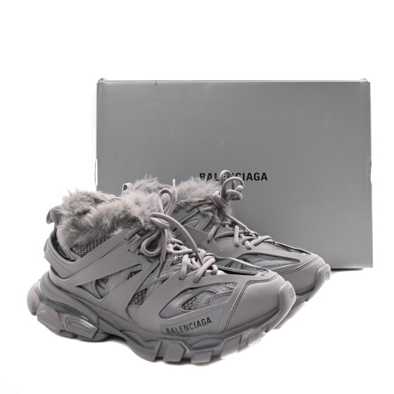 Balenciaga Track Sneakers グレー ファー Balenciaga Track Sneakers グレー ファー