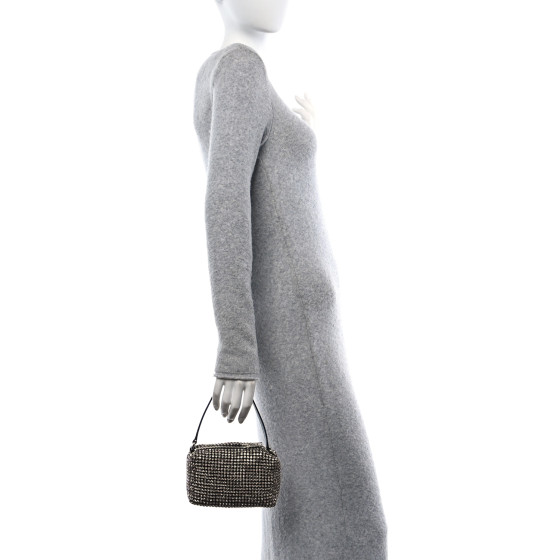 ALEXANDER WANG Mesh Crystal Rhinestone Mini Heiress Pouch