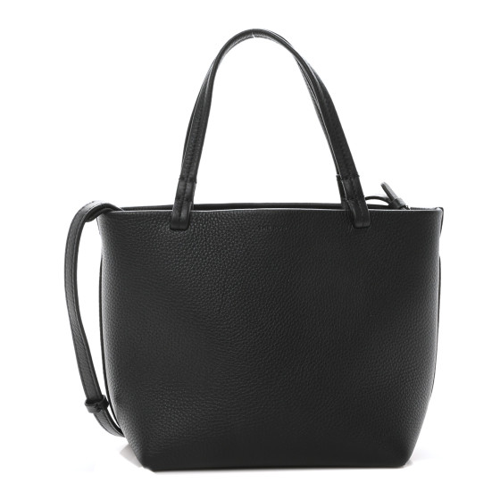 THE ROW Grained Calfskin Small Park Tote Black 1658875