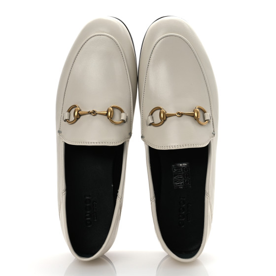 GUCCI ホワイトローファー　35 817690_AADT3_9540_015_100_0000