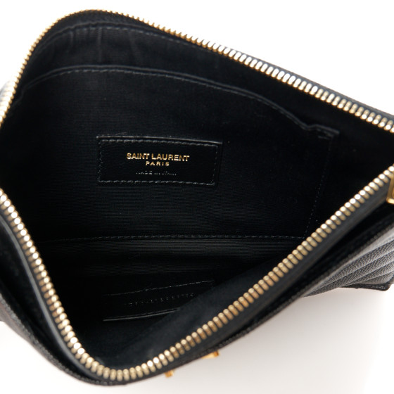【関税＆送料込み】Saint Laurent Pcc(172Y)Mono Grain De Pou SAINT LAURENT YSL CREDIT CARD HOLD YSL PCC(172Y)MONO GRAIN