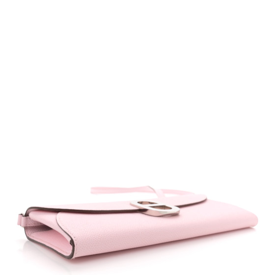 HERMES Epsom Maillon Wallet To Go Rose Darling 1667972