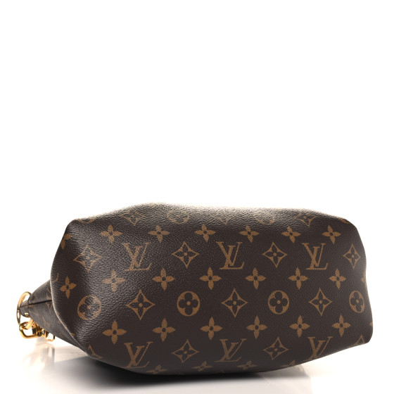 LOUIS VUITTON Monogram Flower Zipped Tote PM Black 1657404
