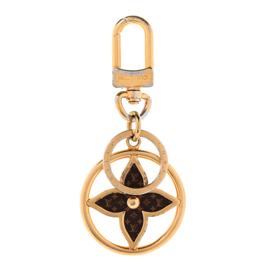LOUIS VUITTON Monogram Puzzle Flower Bag Charm Key Holder