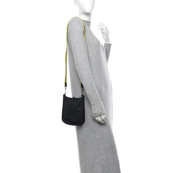 【HERMES】EVELYNE 16 TPM AMAZONE Lime HERMES Evelyne Tpm Amazon 16 Shoulder Bag Taurillon Clemence