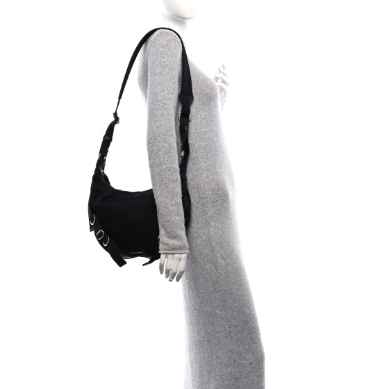 GIVENCHY Nylon Voyou Crossbody Bag Black 1643327 | FASHIONPHILE