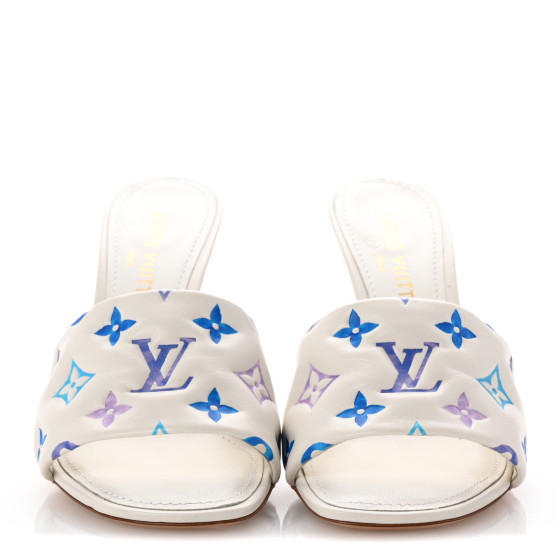 【足元エレガントに♪】LOUIS VUITTON★ミュール LOUIS VUITTON Metallic Lambskin Embossed Monogram Revival