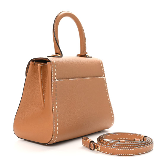 DELVAUX Grained Rodeo Calfskin Surpique PM Brillant Satchel