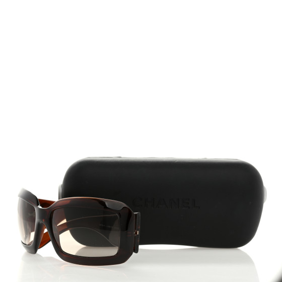 【希少】CHANEL sunglasses 芸能人着用 5076-H 美品 ココ Chanel 5076-H Mother of Pearl Black Frame with Brown Lens