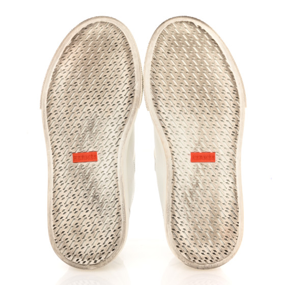 HERMES Calfskin Daydream Sneakers 36.5 White 1668132
