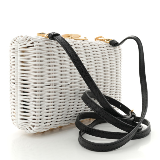 ずっと気になってた Midollino Saffiano Wicker PRADA Patch Crossbody Comics バッグ