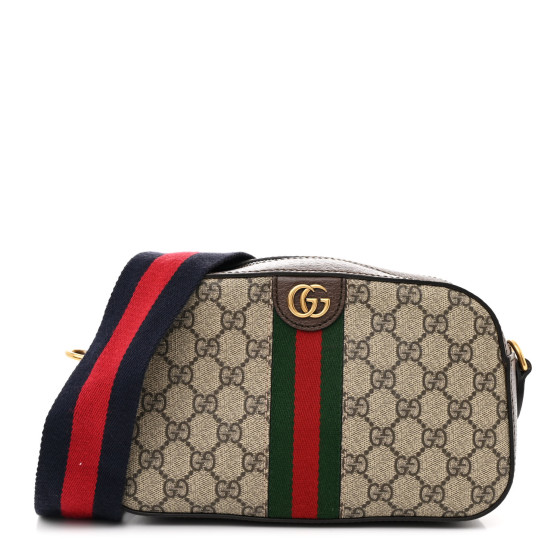 GUCCI GG Supreme Monogram Textured Dollar Calfskin Web
