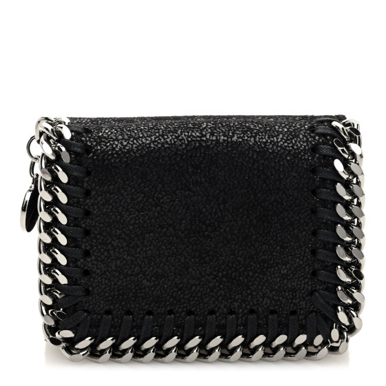 STELLA MCCARTNEY Shaggy Deer Small Falabella Flap Wallet