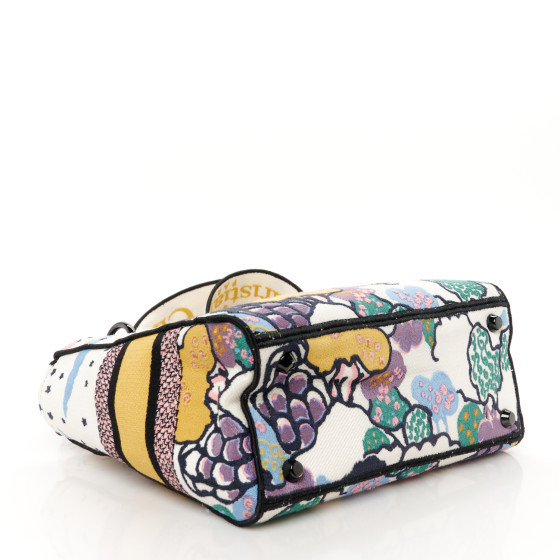CHRISTIAN DIOR Canvas Embroidered Ciel De Reve Medium Lady D